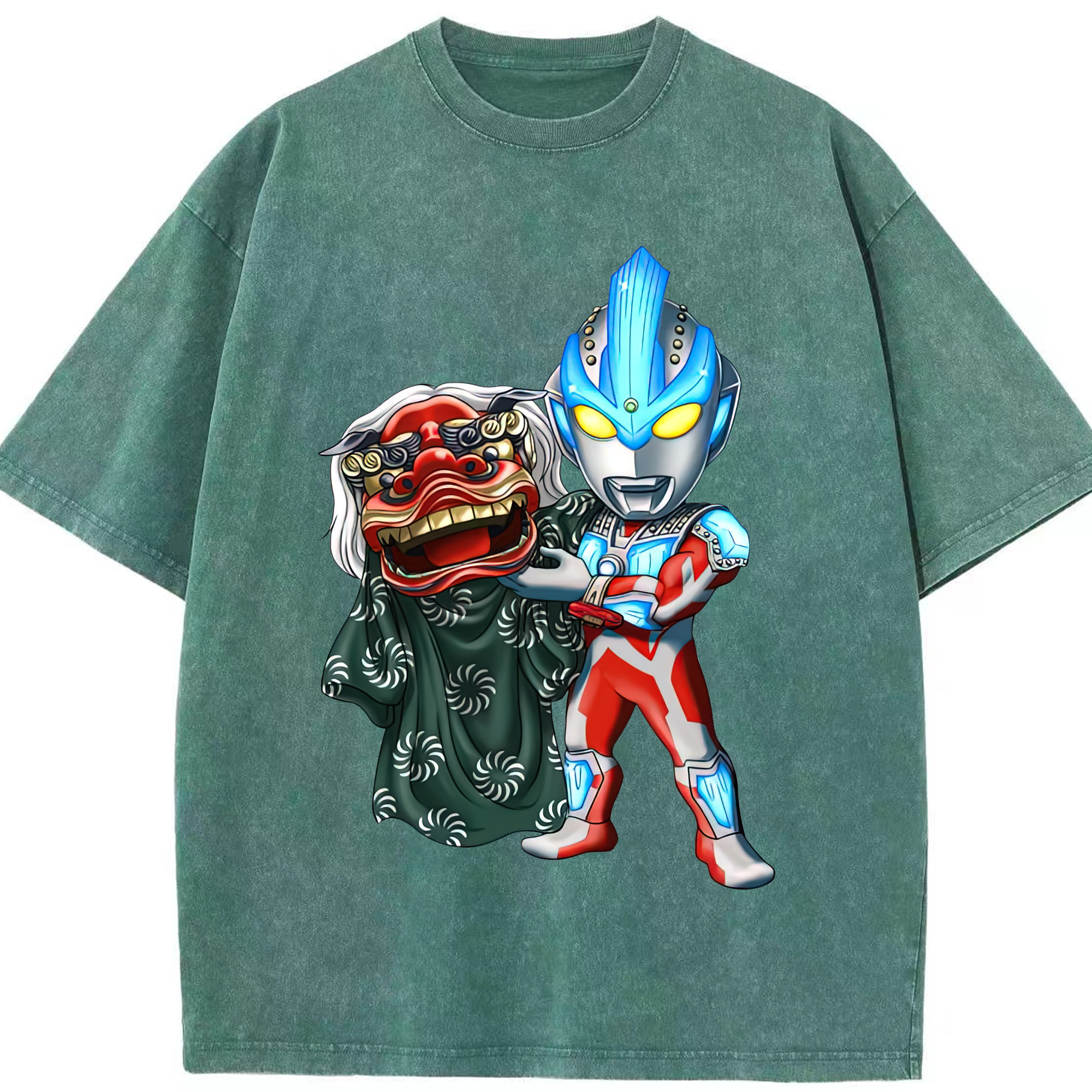 （画像用） ウルトラマン Ultraman 綿100% ヴィンテージ風 半袖Tシャツ（フロントプリント）